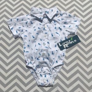 💓NWT Handsome Button Down Onesie